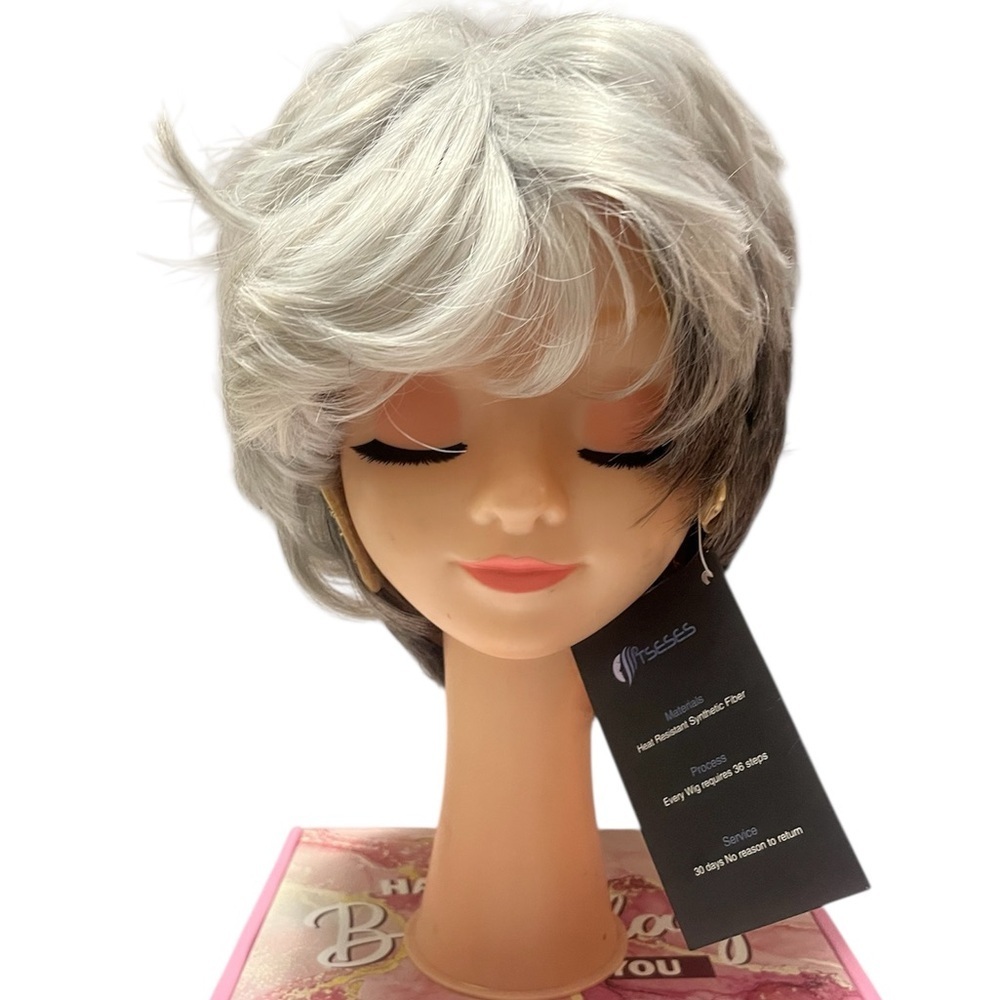NWT Silver and Gray Women's Wig